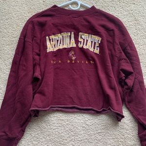 Arizona state cropped crewneck